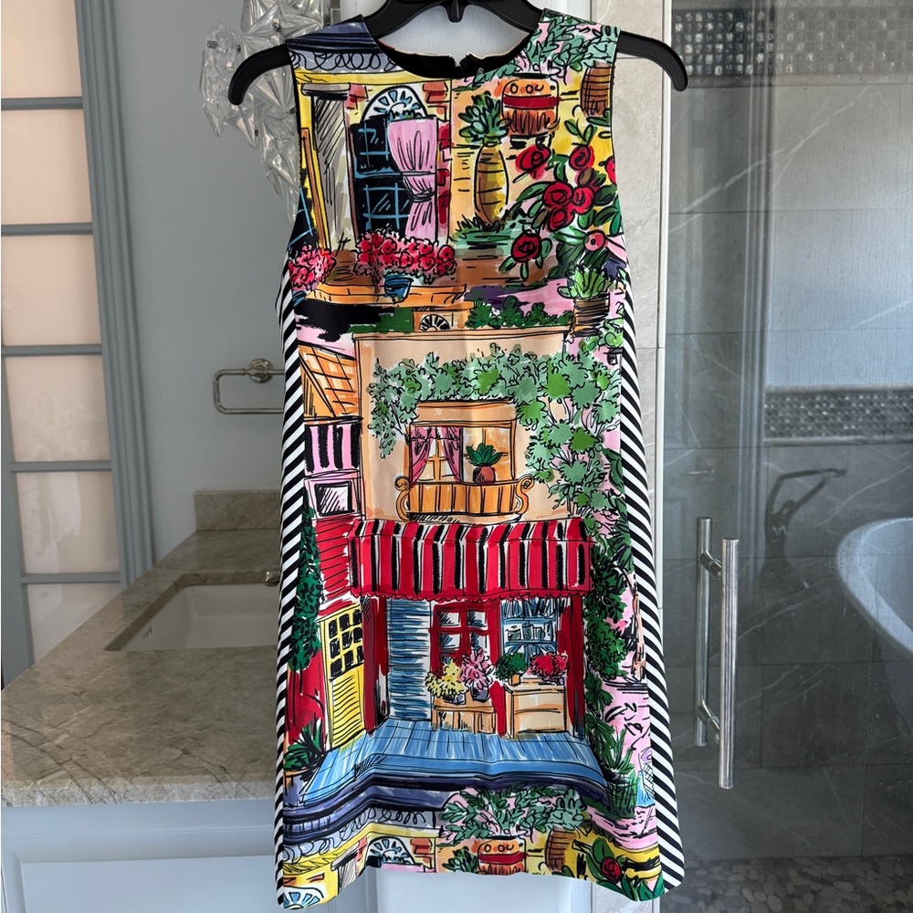 Alice + Olivia Coley Printed Sleeveless Mini Dress - Picture 2 of 12